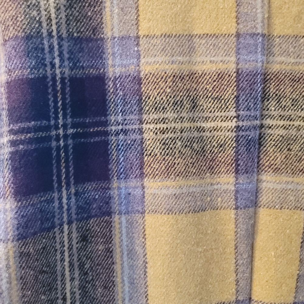 Plaid Yellow and Black Men's Coat - Picture 6 of 6